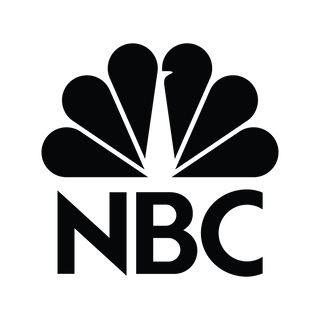 Black NBC logo on a white background