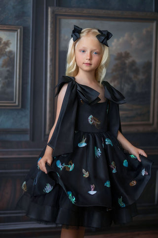 Ocean Magic Black Tulle Dress for Girls – fairy - inspired dress for girls, perfect for | Faeella