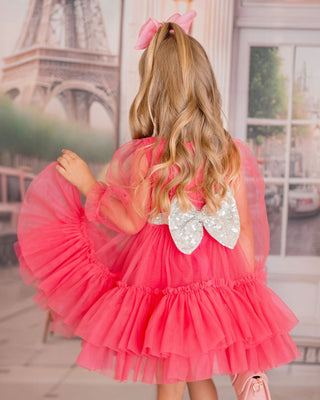 Parisian Rosé Tulle Party Dress