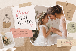 The flower girl dress guide every bride wishes she had — featuring the Faeella Stardust white tulle flower girl dress