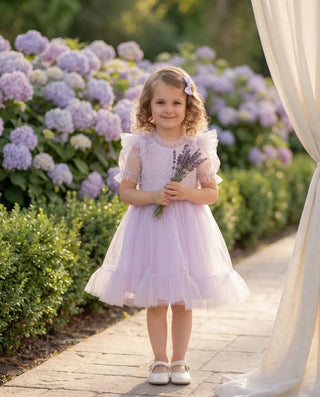 Lilac & Purple Girls Dresses - Faeella