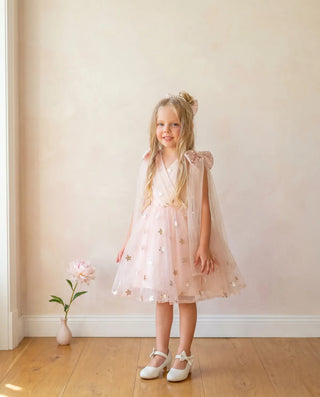 Twinkle Star Blush Pink Sequin Birthday Dress