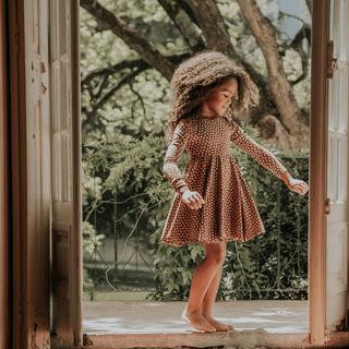 The Printed Long Sleeve Dress -  Rustic Floral