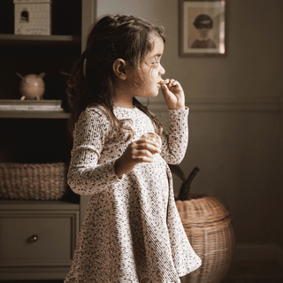 The Printed Long Sleeve Dress -  Adelyn