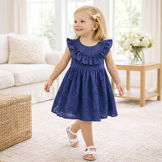 cotton bleu dresses Cotton Blue Floral Maxi Dress - All Dresses