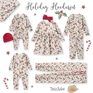 Western Christmas Girls Dress – Soft Bamboo Holiday Style