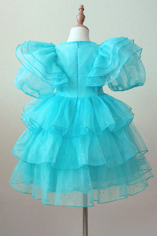 Bluebell Fairy Layered Tulle Flower Girl Dress — styled photo of blue tulle flower girl dress by Faeella