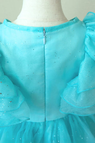 Bluebell Fairy Layered Tulle Flower Girl Dress — styled photo of blue tulle flower girl dress by Faeella