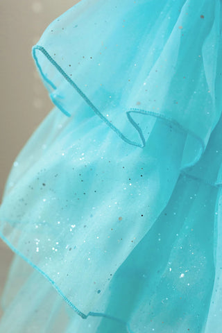Bluebell Fairy Layered Tulle Flower Girl Dress — styled photo of blue tulle flower girl dress by Faeella