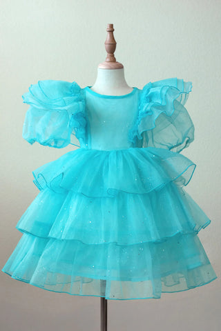 Bluebell Fairy Layered Tulle Flower Girl Dress — styled photo of blue tulle flower girl dress by Faeella