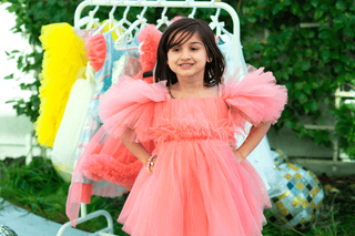 Blush Feather Fairy Tulle Dress – fairy - inspired dress for girls, perfect for | Faeella