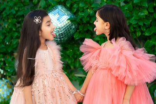 Blush Feather Fairy Tulle Dress – fairy - inspired dress for girls, perfect for Dresses | Faeella