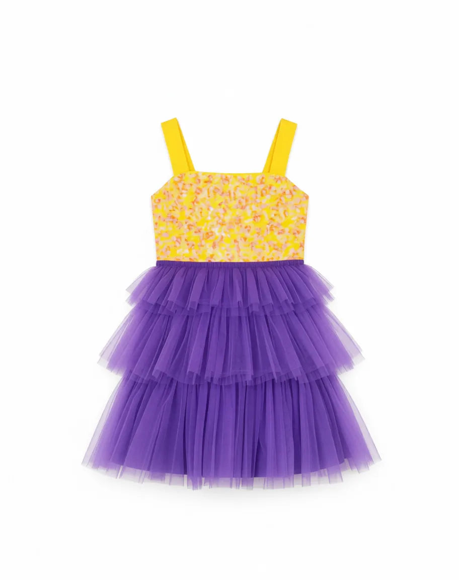 Citrus Bloom Purple Sequin Tulle Birthday Dress Citrus Bloom Purple Sequin Tulle Birthday Dress
