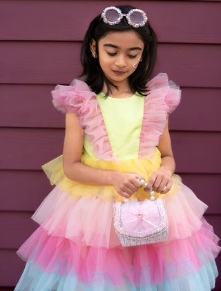 Neon Glow Pastel Princess Dress