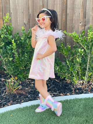 Iridescent Stardust Dress – fairy - inspired dress for girls, perfect for | Faeella
