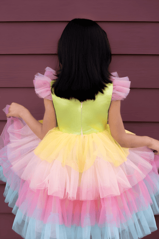 Neon Glow Pastel Princess Dress – fairy - inspired dress for girls, perfect for | Faeella