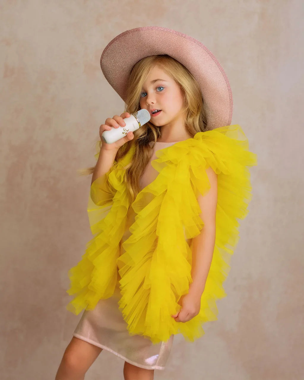 Radiant Yellow Fairy Wings Tulle Birthday Dress | Faeella