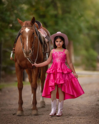 Wildflower Cowgirl Hot Pink Ruffle Birthday Dress | Faeella 8 Wildflower Cowgirl Hot Pink Ruffle Birthday Dress | Faeella 8